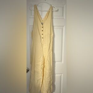 Rhythm Light Yellow V-Neck Jumper